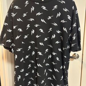 Black Lightning Bolt Men's Tee